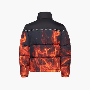 313 Puffer Jacket Flame Print-SUEDE Store