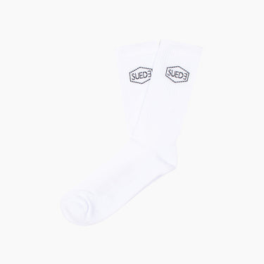 SUEDE Basic Socks-SUESOCKW-White-One Size-SUEDE Store